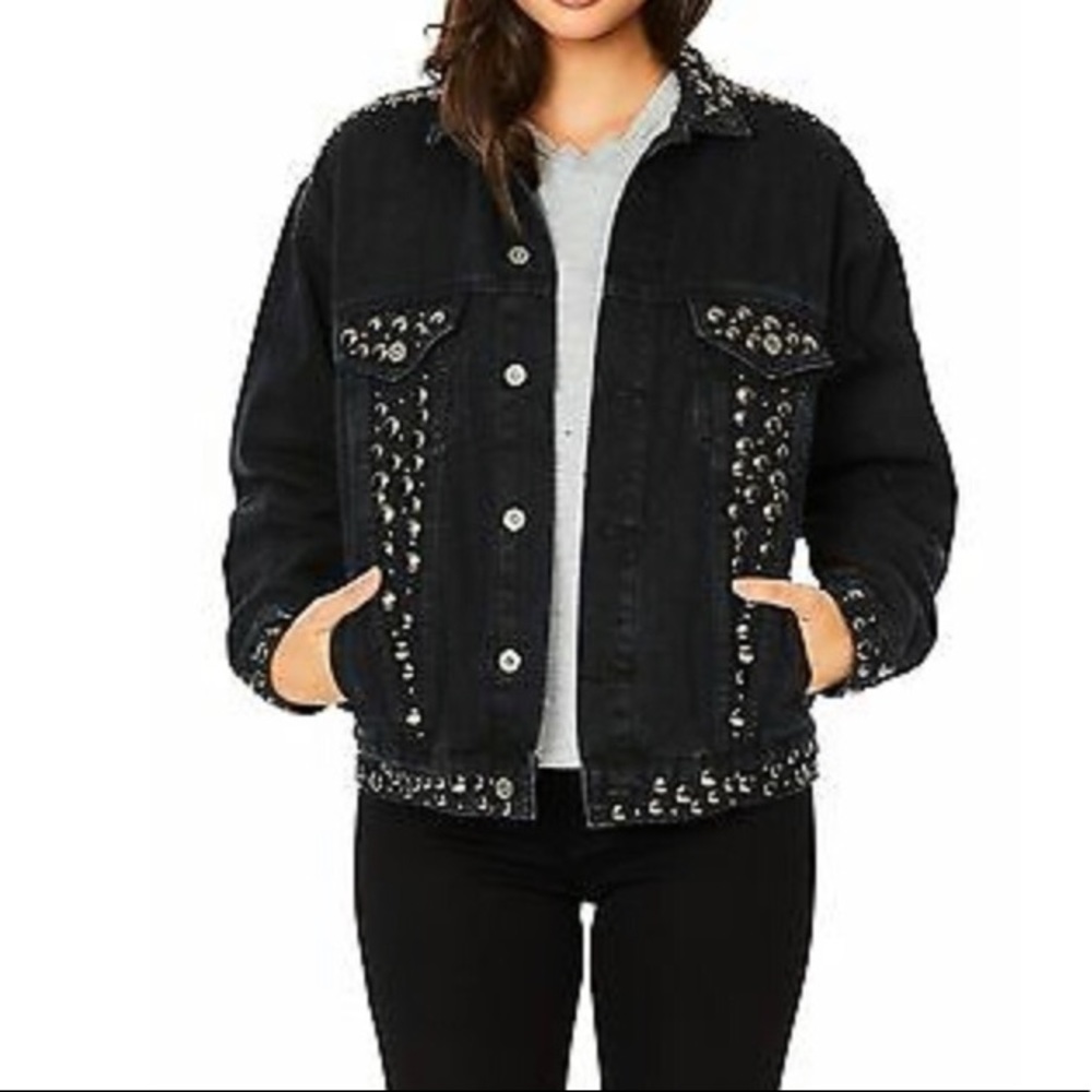 LF Carmar black denim jacket